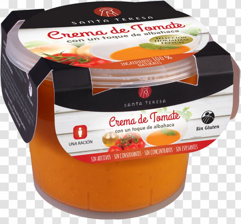 Tomato Soup Custard Condiment Yemas De Santa Teresa Velouté Sauce - Gourmet - ALBAHACA Transparent PNG