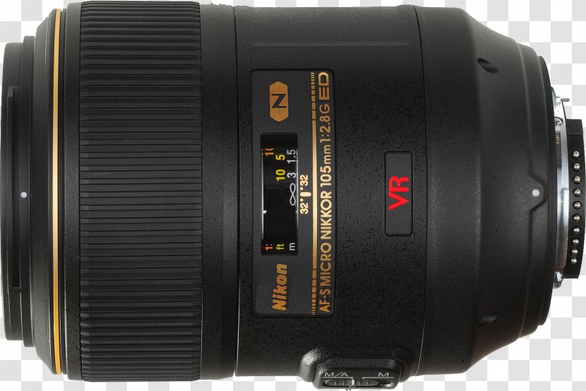 Fisheye Lens Nikon AF-S DX Nikkor 35mm F/1.8G VR 105mm F/2.8G IF-ED Camera - Afs Vr F28g Ifed Transparent PNG