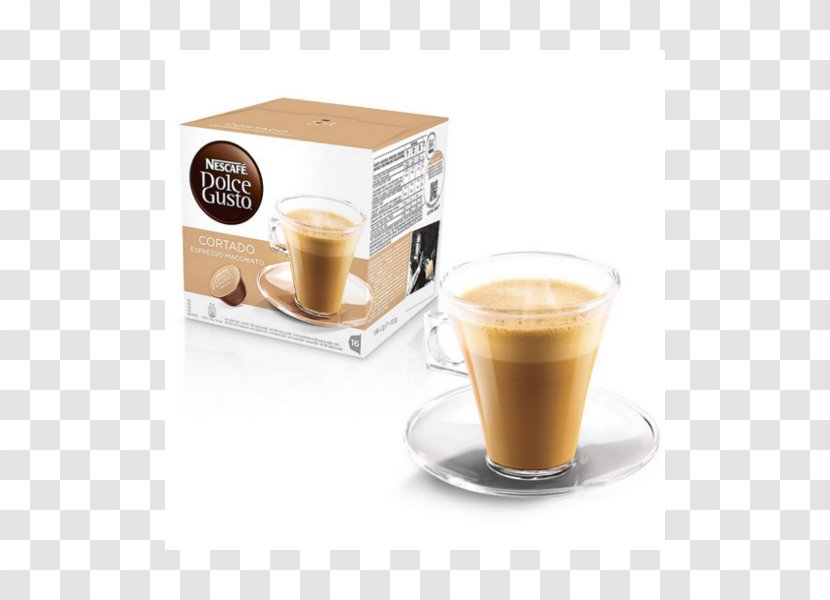 Cortado Dolce Gusto Caffè Macchiato Milk Coffee - Espresso Transparent PNG