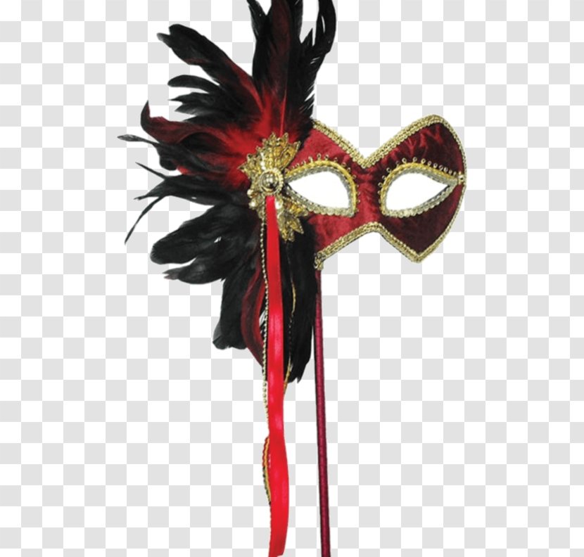 Black Mask Masquerade Ball Red - Carnival Transparent PNG