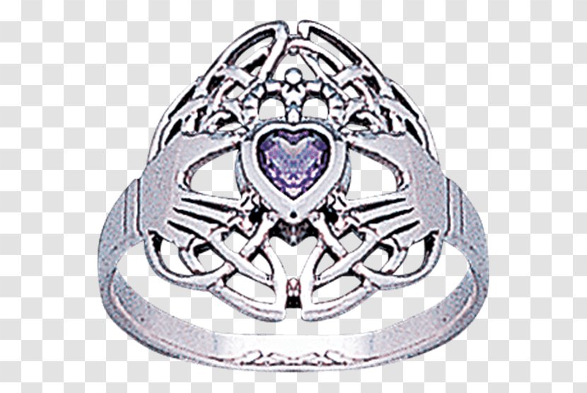 Claddagh Ring Celtic Knot Jewellery Silver - Platinum Transparent PNG