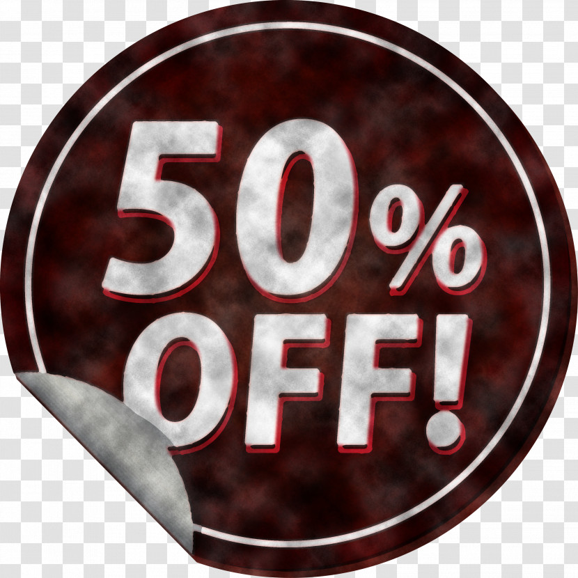 Discount Tag With 50% Off Discount Tag Discount Label Transparent PNG