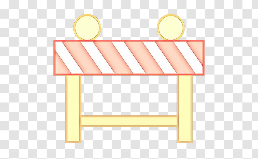 Line Yellow Table Furniture Rectangle Transparent PNG