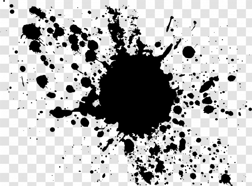 Black And White Meadow Slasher - Ink Drop Transparent PNG