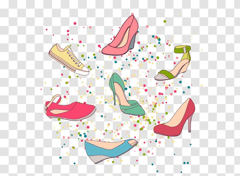 High-heeled Footwear Shoe Absatz Fashion - Elegance - Color Shoes Transparent PNG