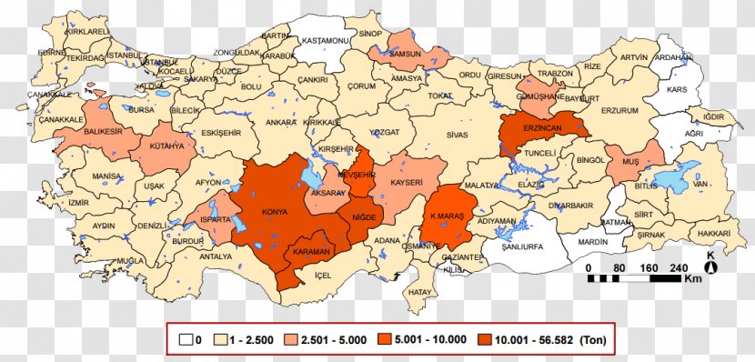 Kuru Fasulye Map Turkey Geography Common Bean - Atlas Transparent PNG