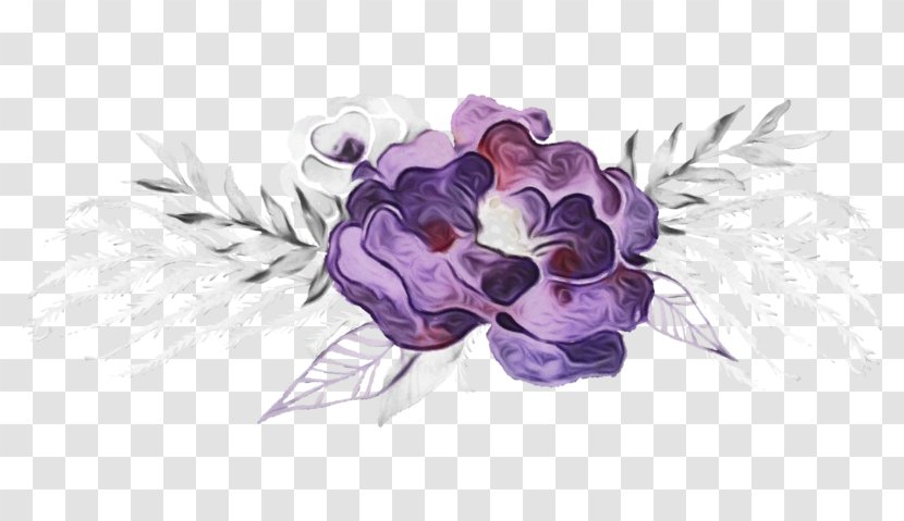 Violet Purple Plant Flower Hydrangea - Drawing - Cornales Transparent PNG