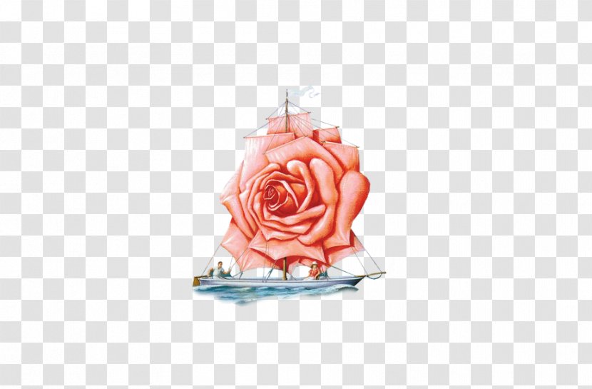 Ferry Sailing Ship Boat - Peach - Ancient Transparent PNG