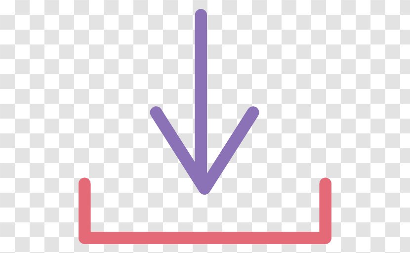 Arrow Download Graphics Multimedia - Violet Transparent PNG