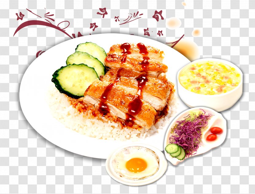 Hainanese Chicken Rice Roast Chinese Cuisine Barbecue Poster - Restaurant Transparent PNG