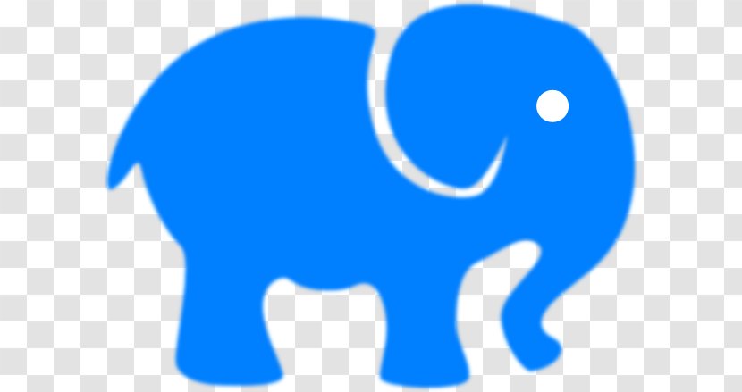 Elephant Baby Blue Clip Art - Indian - Vector Transparent PNG
