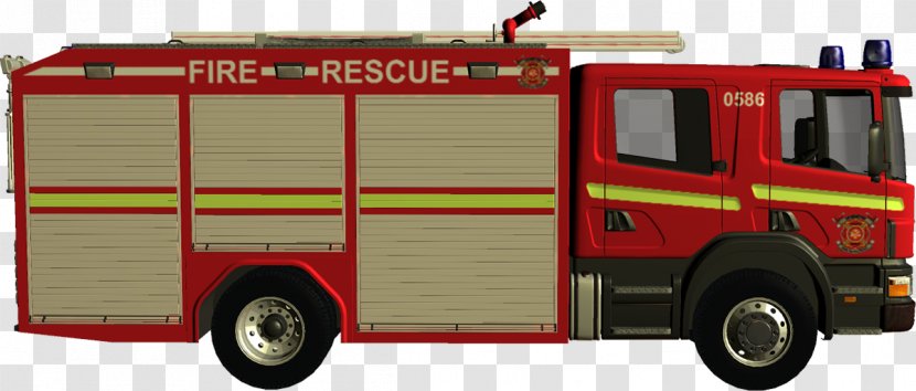 Fire Engine Car Ornament Department - Mosaic Transparent PNG