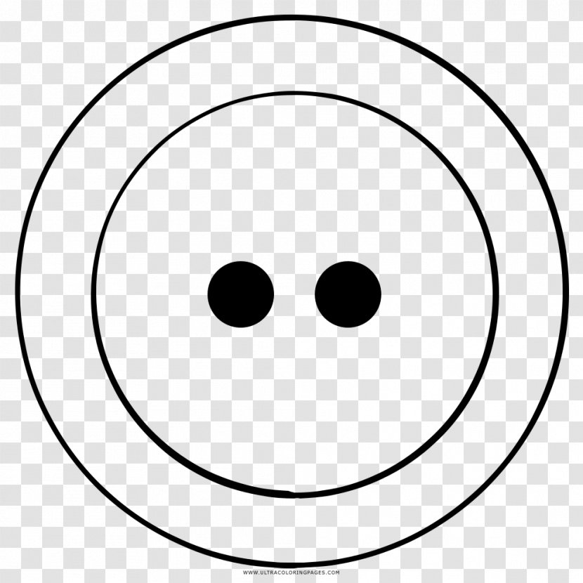Smiley Eye Circle Point Clip Art - Black And White Transparent PNG