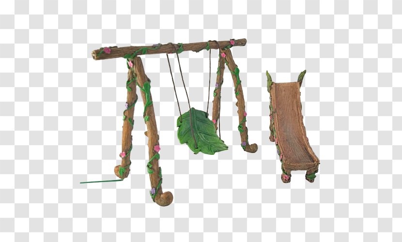 Gnome Swing Fairy Playground Slide Amazon.com - Wood - For Garden Transparent PNG