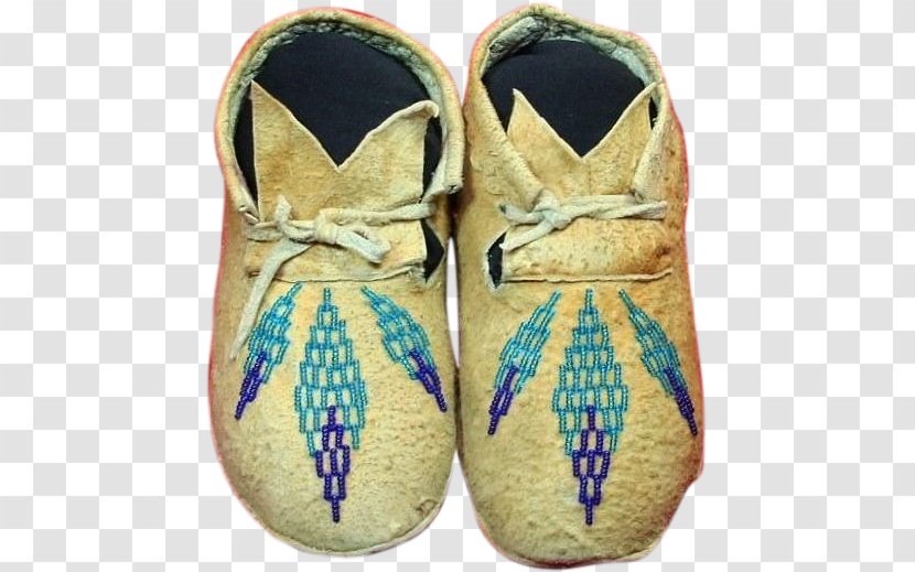 Indigenous Peoples Of The Americas Moccasin Shoe Beadwork Rawhide - Footwear - Mocassin Transparent PNG