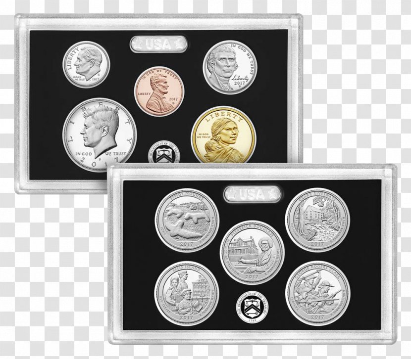 Uncirculated Coin Set United States Mint Proof Coinage - Sets Transparent PNG