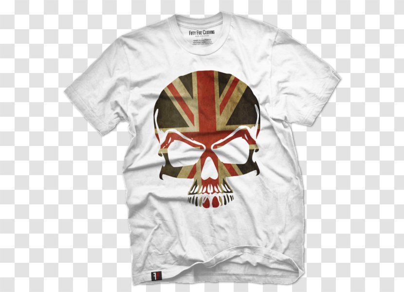 Printed T-shirt Clothing Top - White - Vintage Grunge Transparent PNG