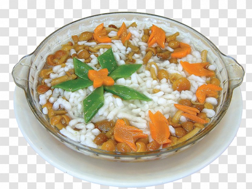 Vegetarian Cuisine Recipe Dish Food - Slippery Fish Mushroom Rice Transparent PNG