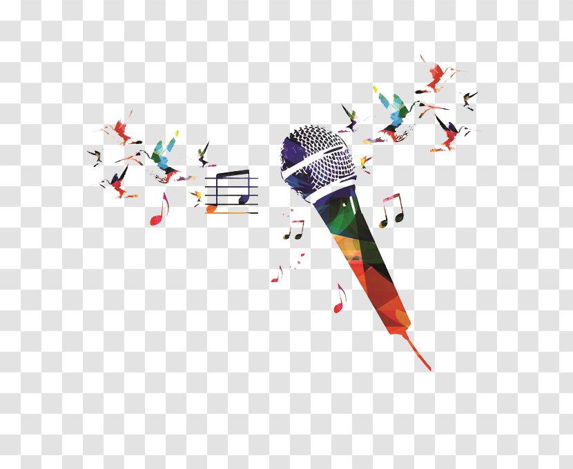 Microphone Watercolor Painting - Tree Transparent PNG