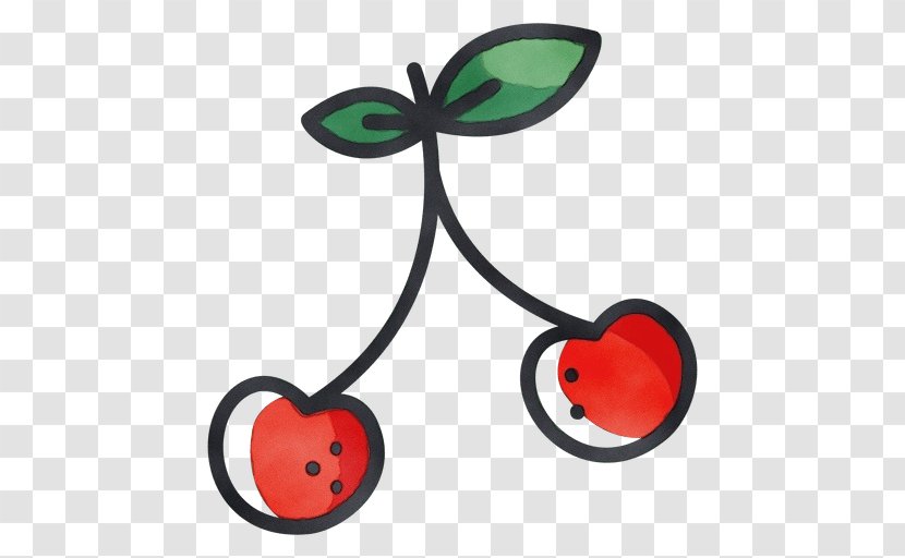 Transparency Drawing Cherries Silhouette - Drupe - Fruit Transparent PNG