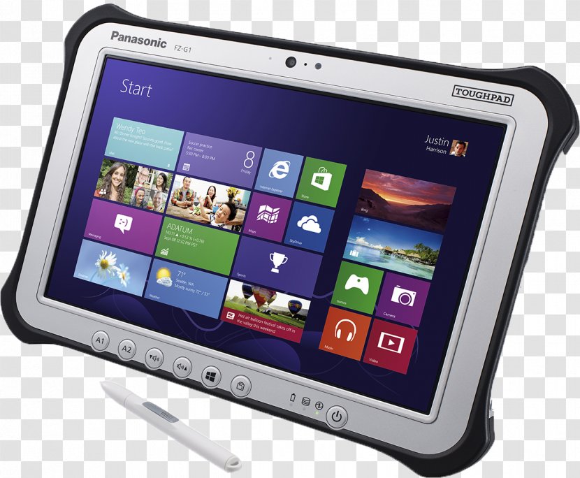 Microsoft Tablet PC Laptop Rugged Computer Panasonic Toughpad - Display Device Transparent PNG