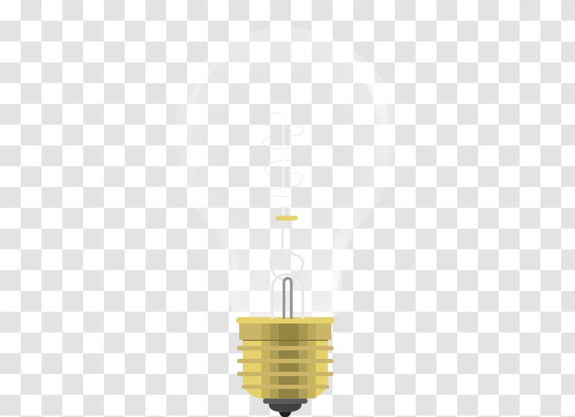 Yellow Angle Pattern - Vector Bulb Transparent PNG