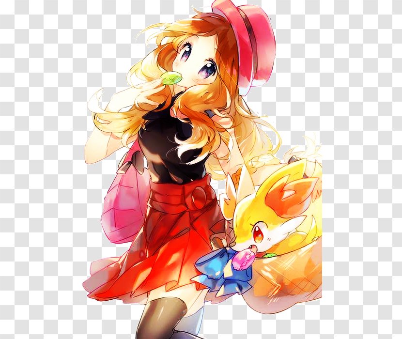 Serena Pokémon X And Y Pikachu Fan Art - Silhouette Transparent PNG
