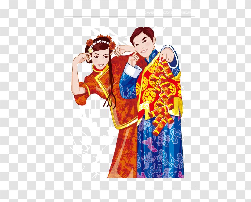 Tangzhuang Bride Download - Bridegroom - Chinese Wedding Transparent PNG