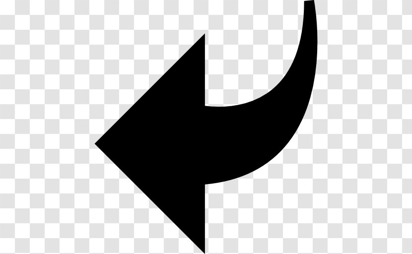 Arrow Symbol Clip Art - Black - Curved Tool Transparent PNG