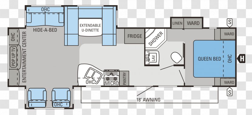 Floor Plan Jayco, Inc. Campervans Caravan Airstream - Semitrailer Truck - House Transparent PNG