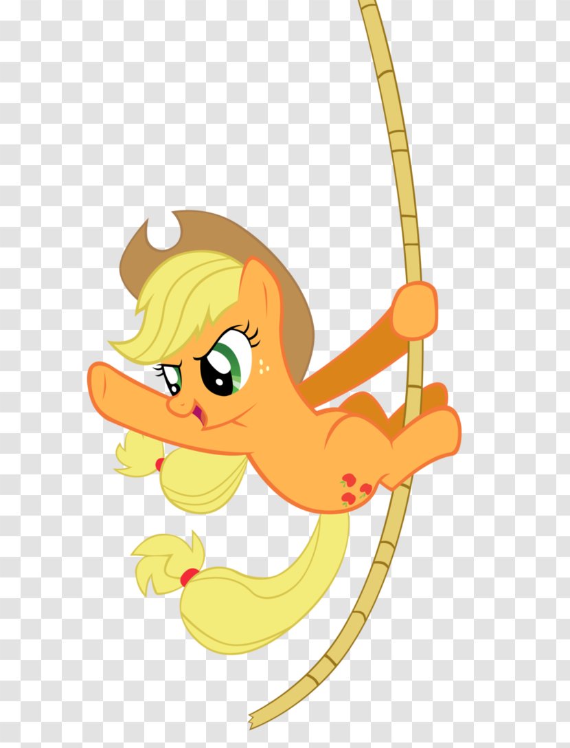 Applejack Pinkie Pie Pony Rainbow Dash Rarity - Duck - Rope Transparent PNG