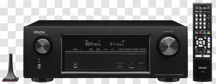 AV Receiver Denon AVR-X1300W DTS Home Theater Systems - Avrx1200w - Dtshd Master Audio Transparent PNG