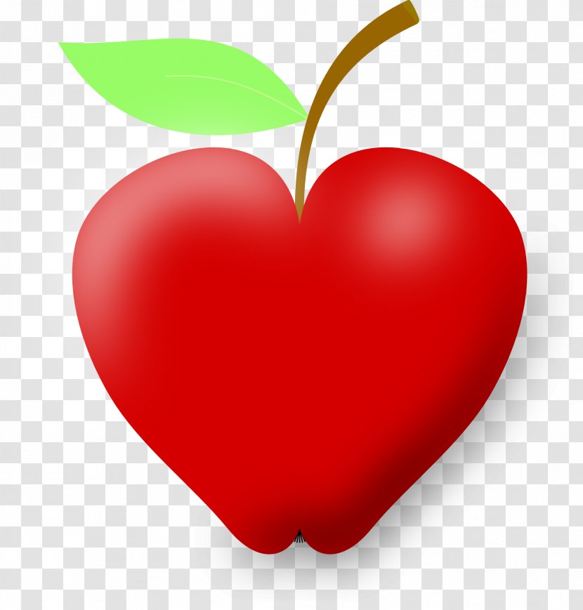 Heart Apple Clip Art - Fruit Transparent PNG