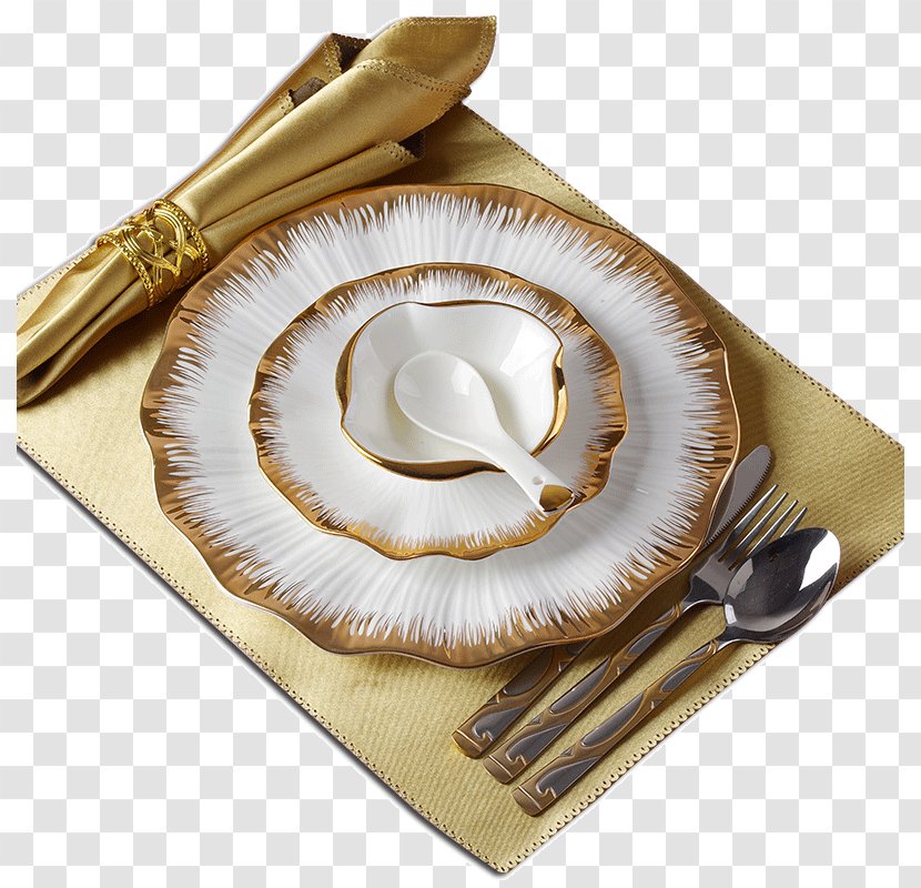 Tableware Plate Knife Cutlery Bone China - Beefsteak Ornament Transparent PNG