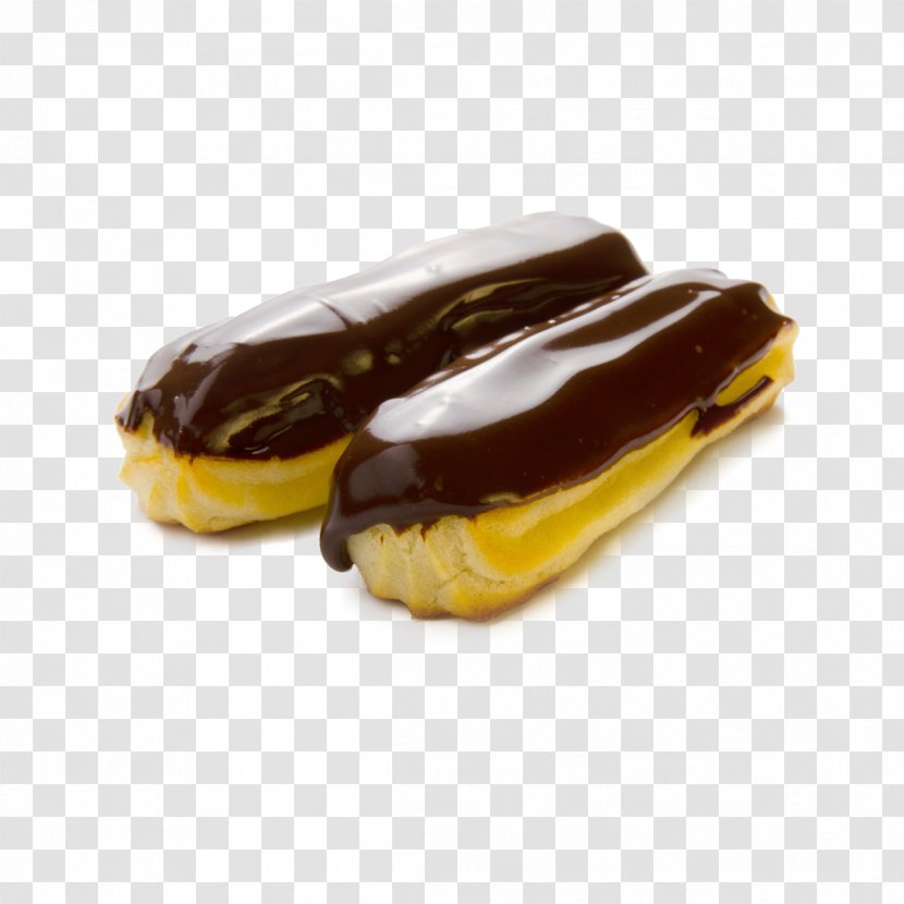 Chocolate Custard Praline Éclair Sugar - Food - Closeup Spray Transparent PNG