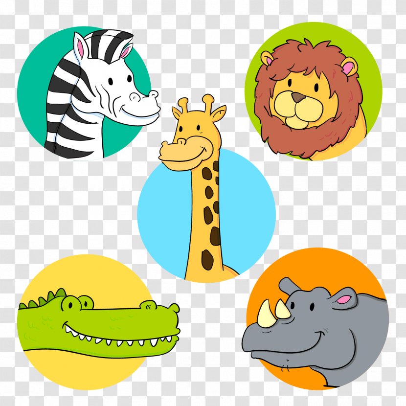 Download Euclidean Vector Adobe Illustrator Icon - Illustration - 5 Cute Wild Animal Avatar Material Transparent PNG