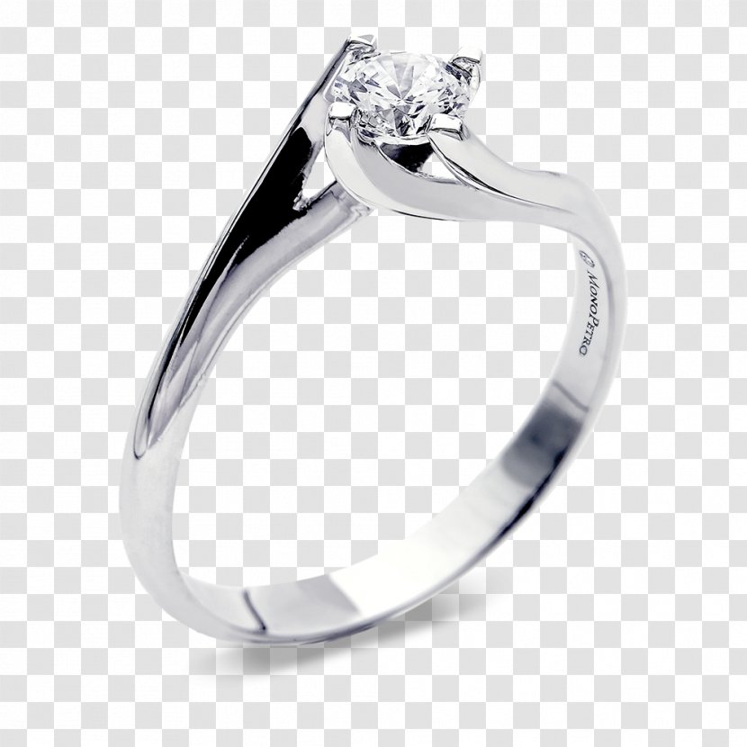 Wedding Ring Silver Body Jewellery - Platinum Transparent PNG