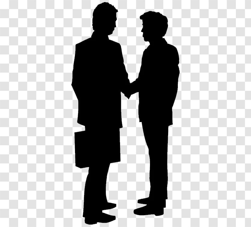 Handshake Sticker Decal - Man - Business Cooperation Silhouette Transparent PNG