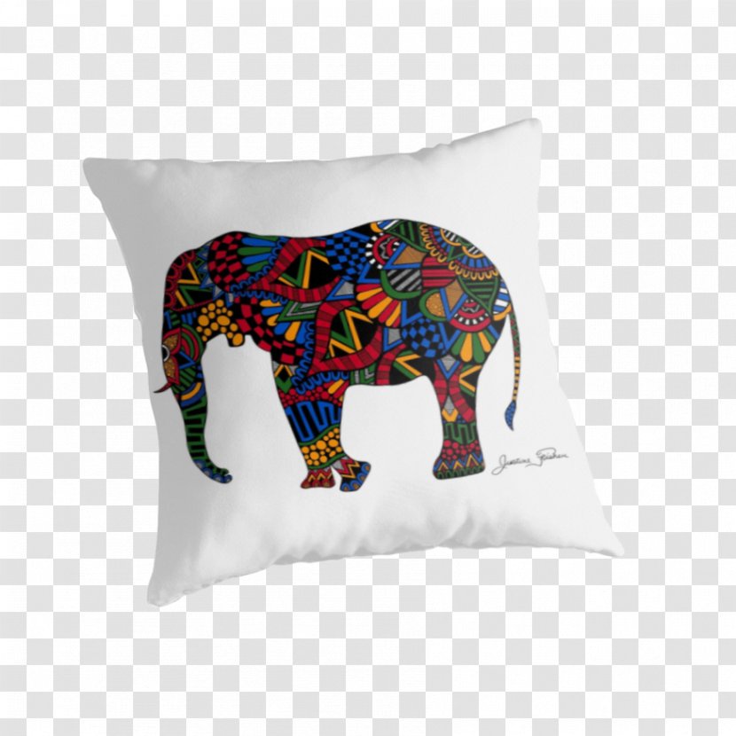 T-shirt African Elephant Hoodie Bag - Pocket - Zetangle Transparent PNG