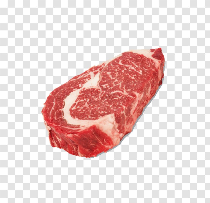 Rib Eye Steak Standing Roast Beef Marbled Meat - Cartoon Transparent PNG