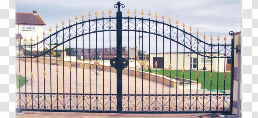 Fence Electric Gates Wrought Iron Electricity - Cardiff - Gate Transparent PNG