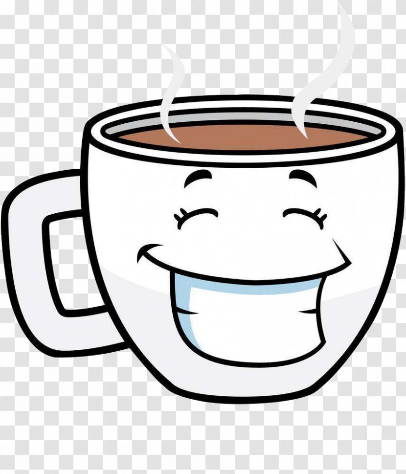 Coffee Cup Tea Cafe Cartoon - Serveware - Mug Transparent PNG