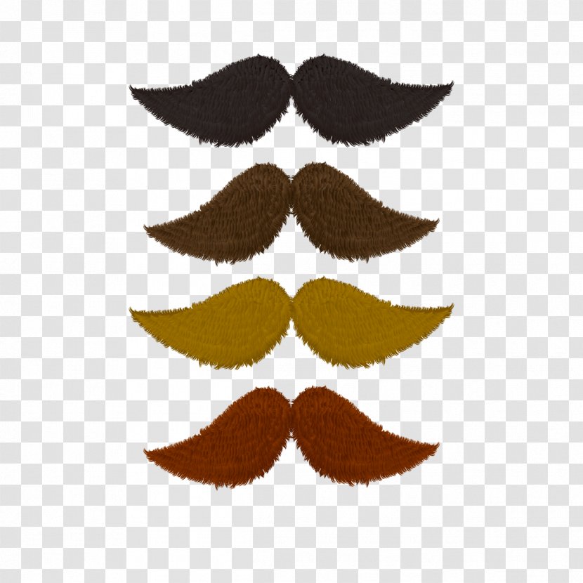 Moustache Beard - Man - Vector Colored Transparent PNG