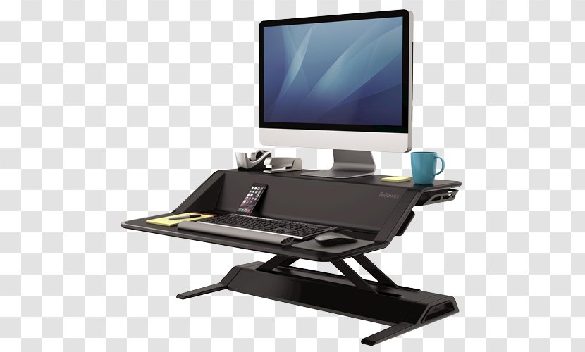 Sit-stand Desk Workstation Sitting Office Depot Desktop Computers - Multiuser - Lotus Seat Transparent PNG