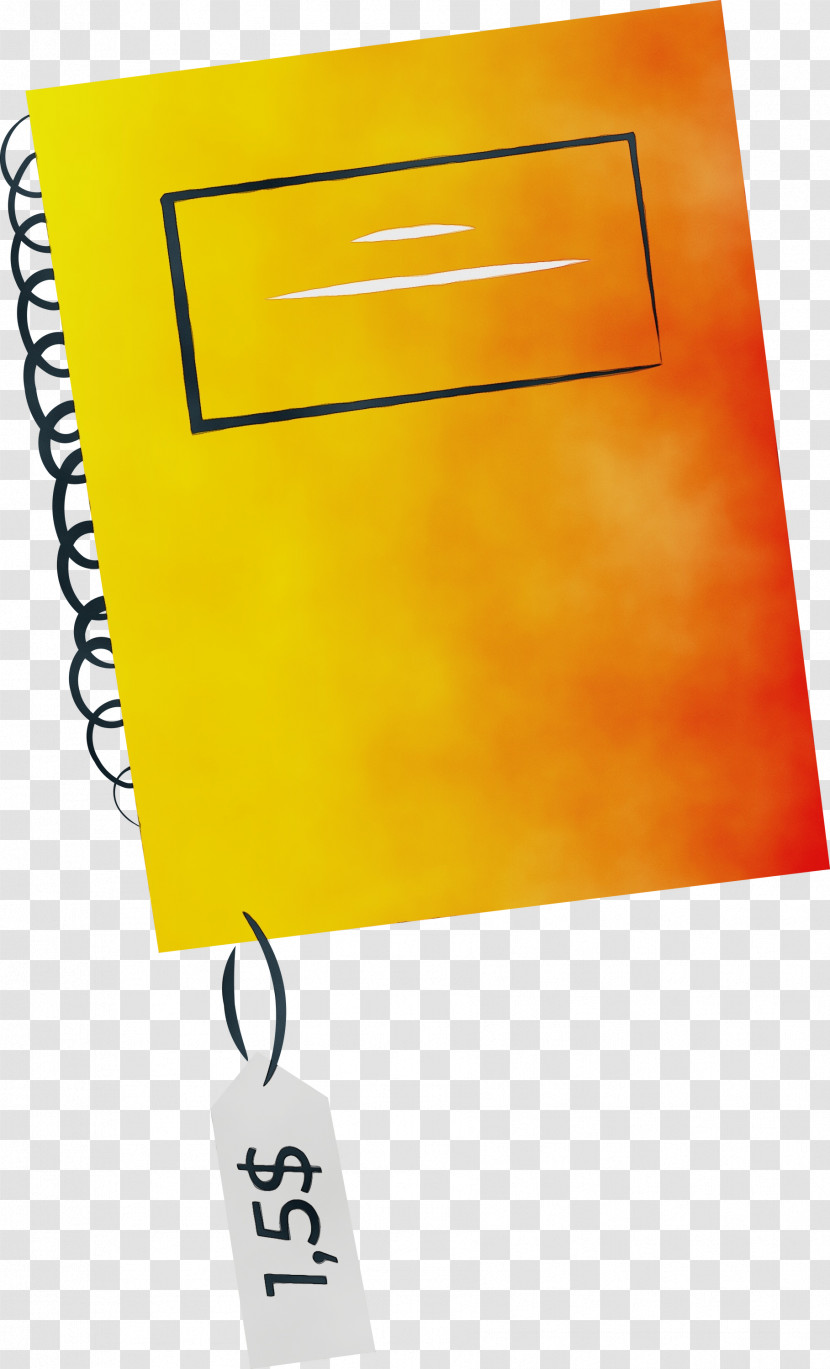 Paper Angle Line Yellow Meter Transparent PNG