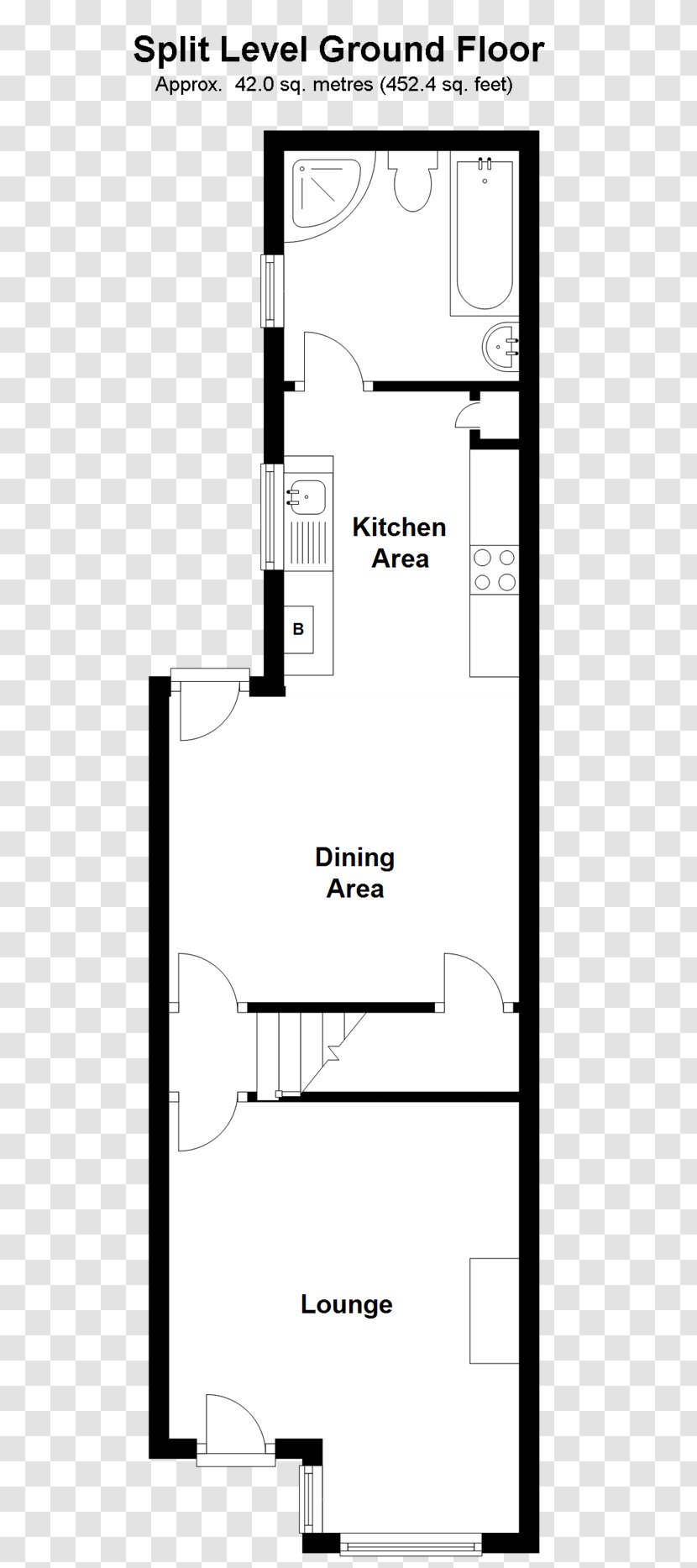 Floor Plan White Line - Drawing Transparent PNG