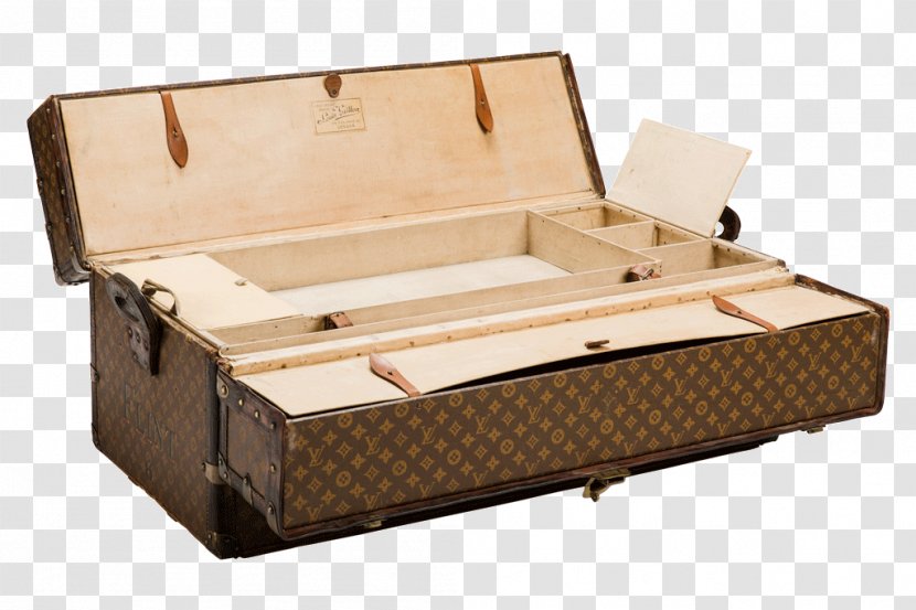 Louis Vuitton Trunk Suitcase Daybed Monogram - Leather Transparent PNG