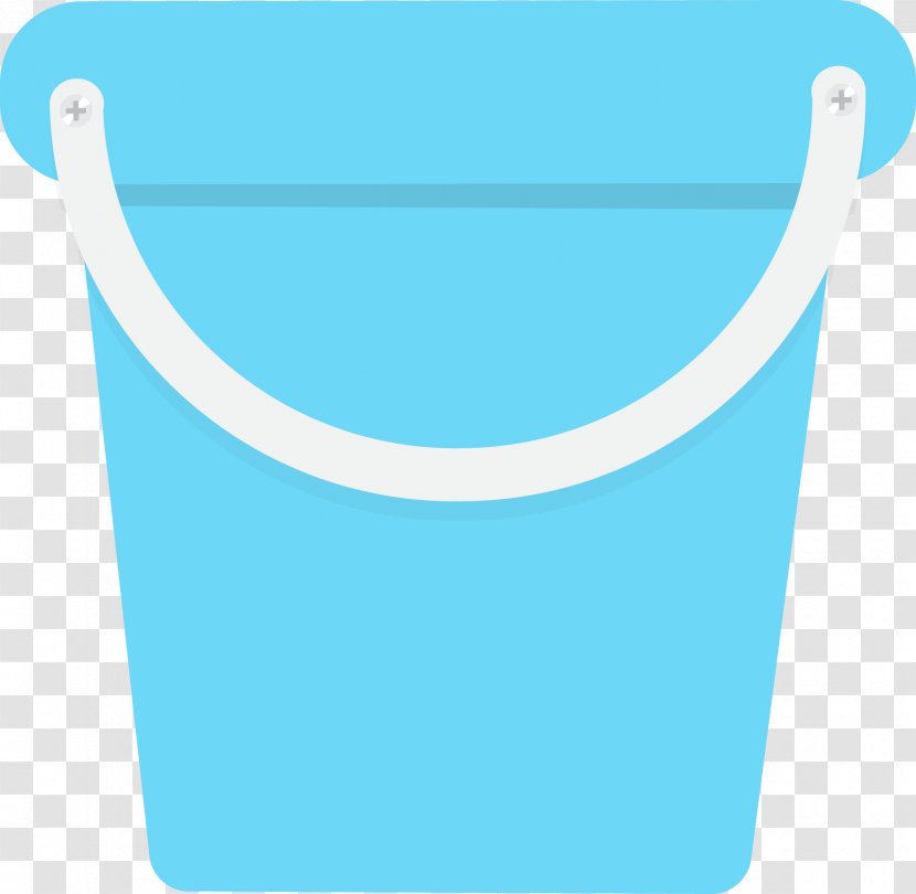 Bucket - Turquoise - Vector Transparent PNG