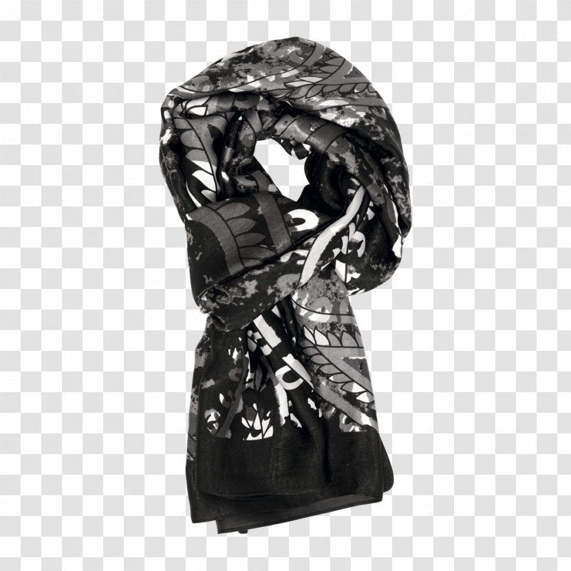 Headscarf Cashmere Wool Blue Silk - Black Scarf Transparent PNG