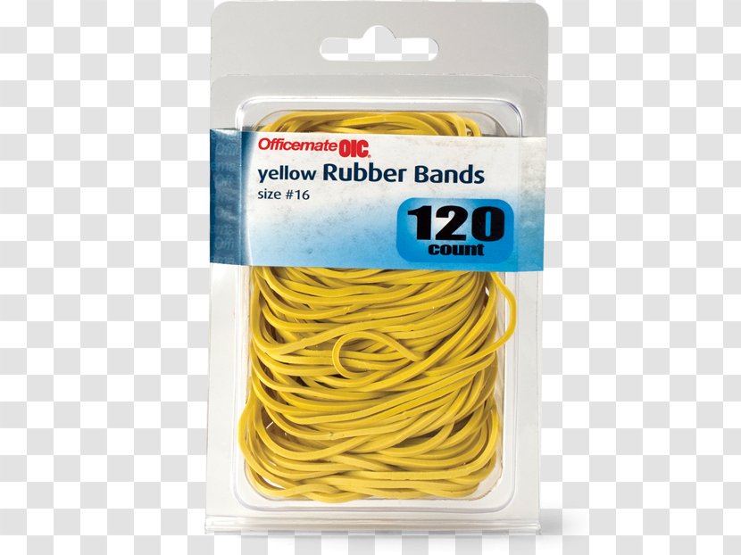 Coated Paper Yellow Material 0 - Rubber Bands Transparent PNG